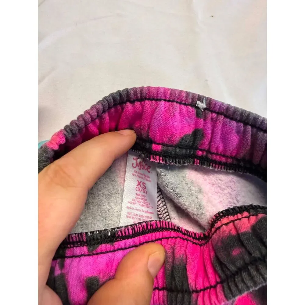 Justice 2004 Tie Dye Sweats Girls Size XS
